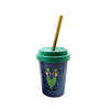 Cool Creative Bamboo Fiber Water Cup Silicone Lid Cover Coffee Mug Cups